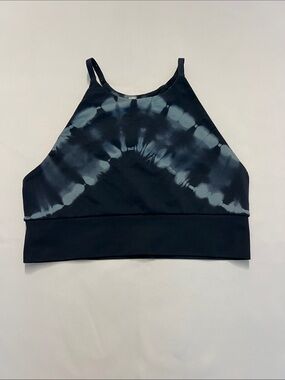 Joy Lab High-Neck Tie-Dye Crop Bralette - Blue hues- Very Flattering
